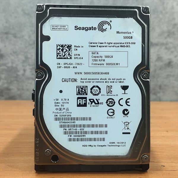 هارد لپ تاپ برند سیگیت  HDD LAPTOP SEAGATE  500GB  - استوک (سلامت 95 به بالا)